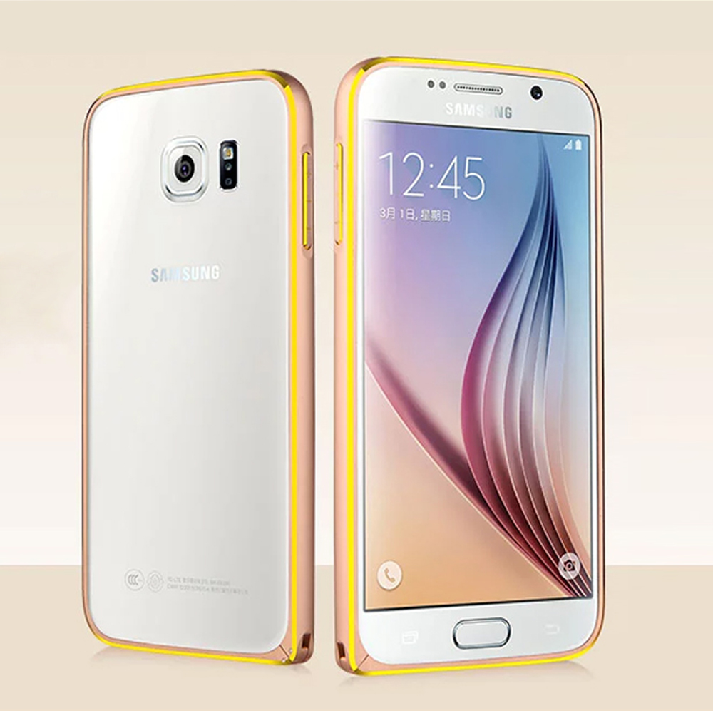 Samsung Galaxy S6 Aluminum METAL Bumper (Champagne Gold)